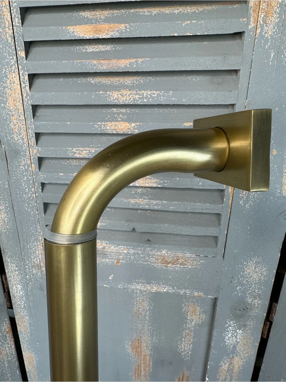 Pottery Barn Hidden Connection Room Darkening Curtain Rod Brass 28